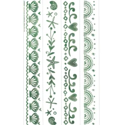 Shimmering Mermaids Temporary Bracelet Tattoos, 6.9in, 8ct