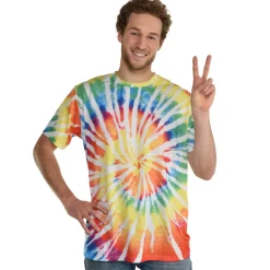 60s Hippy Tie-Dye T-Shirt for Adults