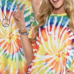 60s Hippy Tie-Dye T-Shirt for Adults