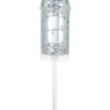 Silver Congrats & Love Confetti Poppers 2ct