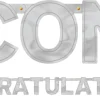 Silver Congratulations Letter Banner