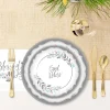 Silver Cross Holy Day Paper Dinner Plates, 10.5in, 18ct