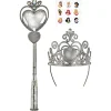 Silver Disney Princess Tiara & Wand Costume Accessory Kit