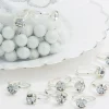 Silver Engagement Ring Favor Charms