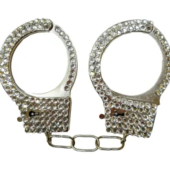 Silver Rhinestone Handcuffs