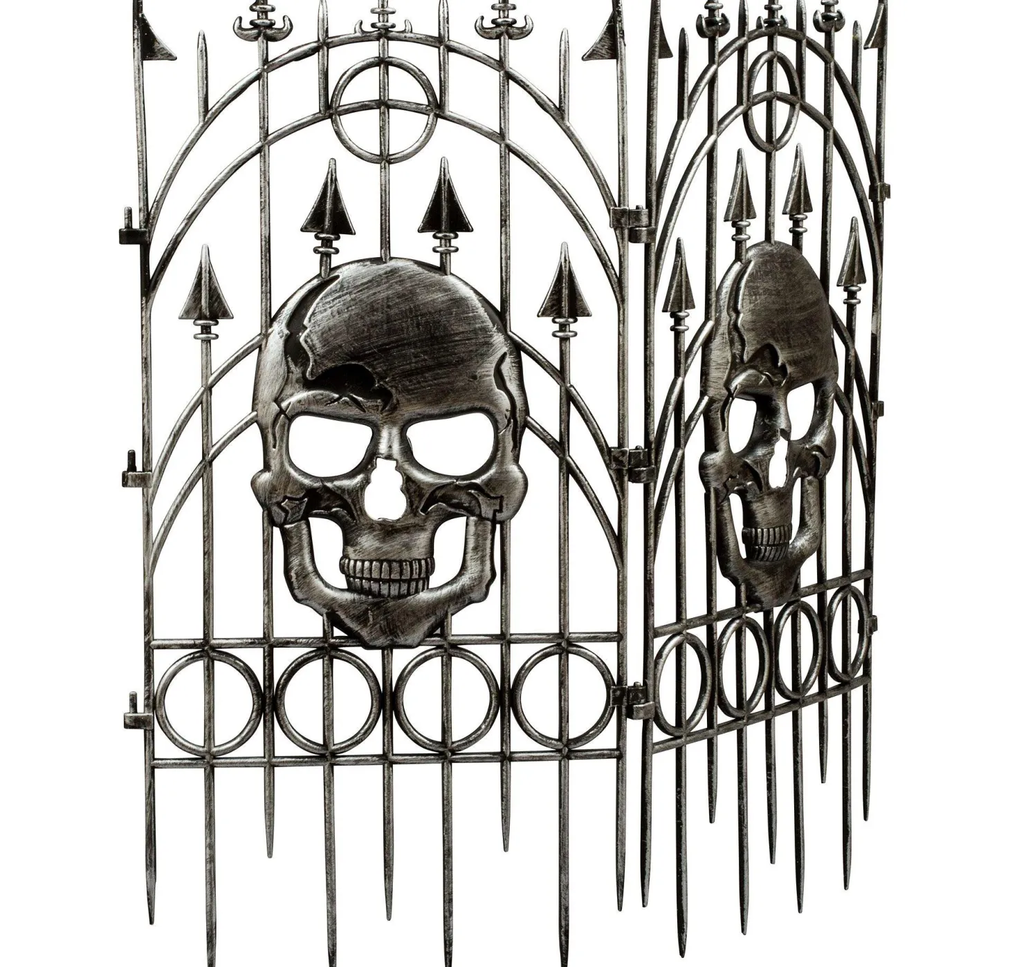 Silver Skull Fence