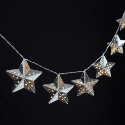 Silver Star LED String Lights