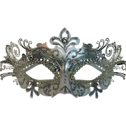Silver Swan Masquerade Mask
