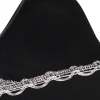 Silver Trim Black Sombrero