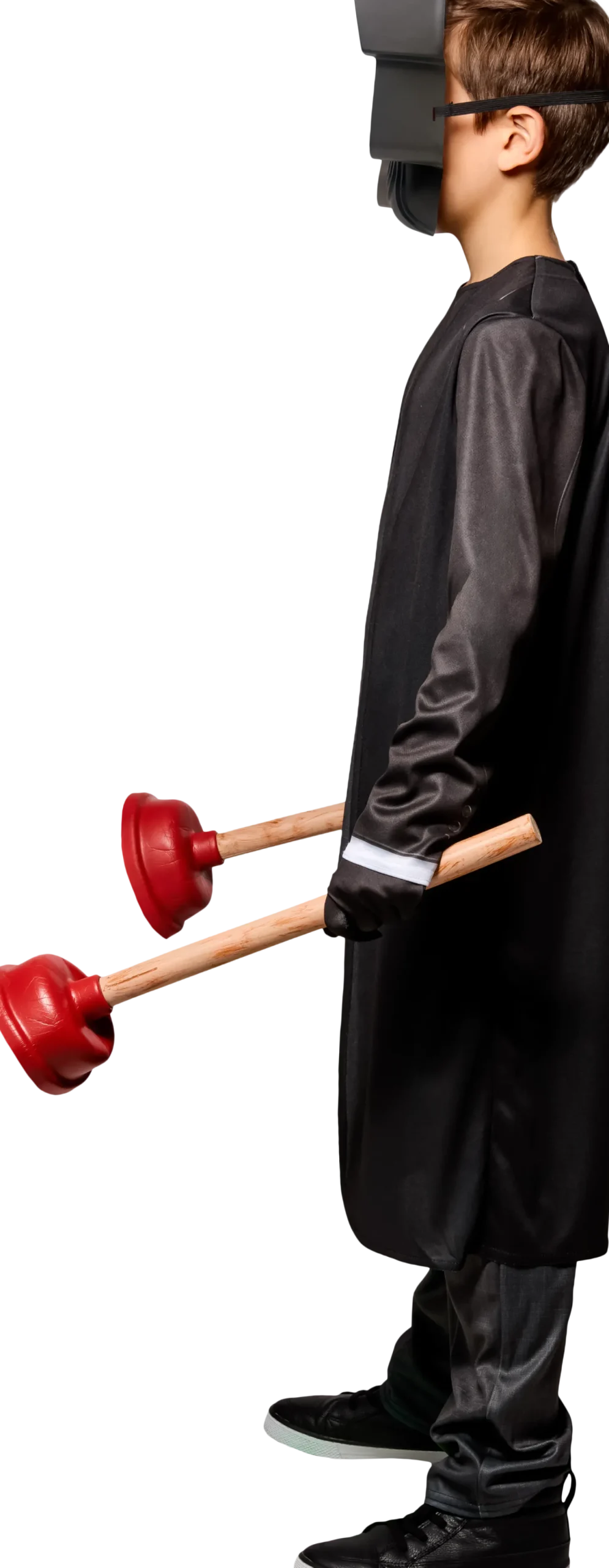 Skibidi Toilet Plunger Man Costume for Boys