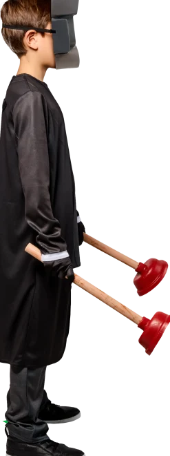 Skibidi Toilet Plunger Man Costume for Boys