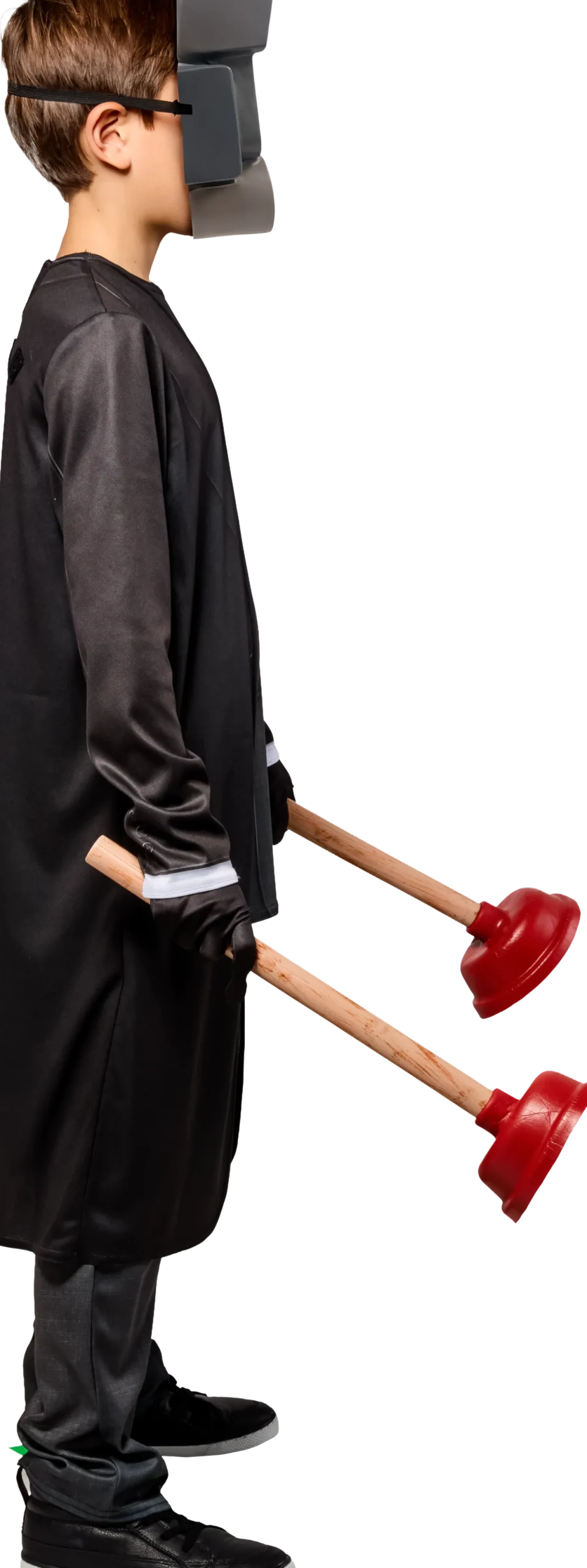 Skibidi Toilet Plunger Man Costume for Boys
