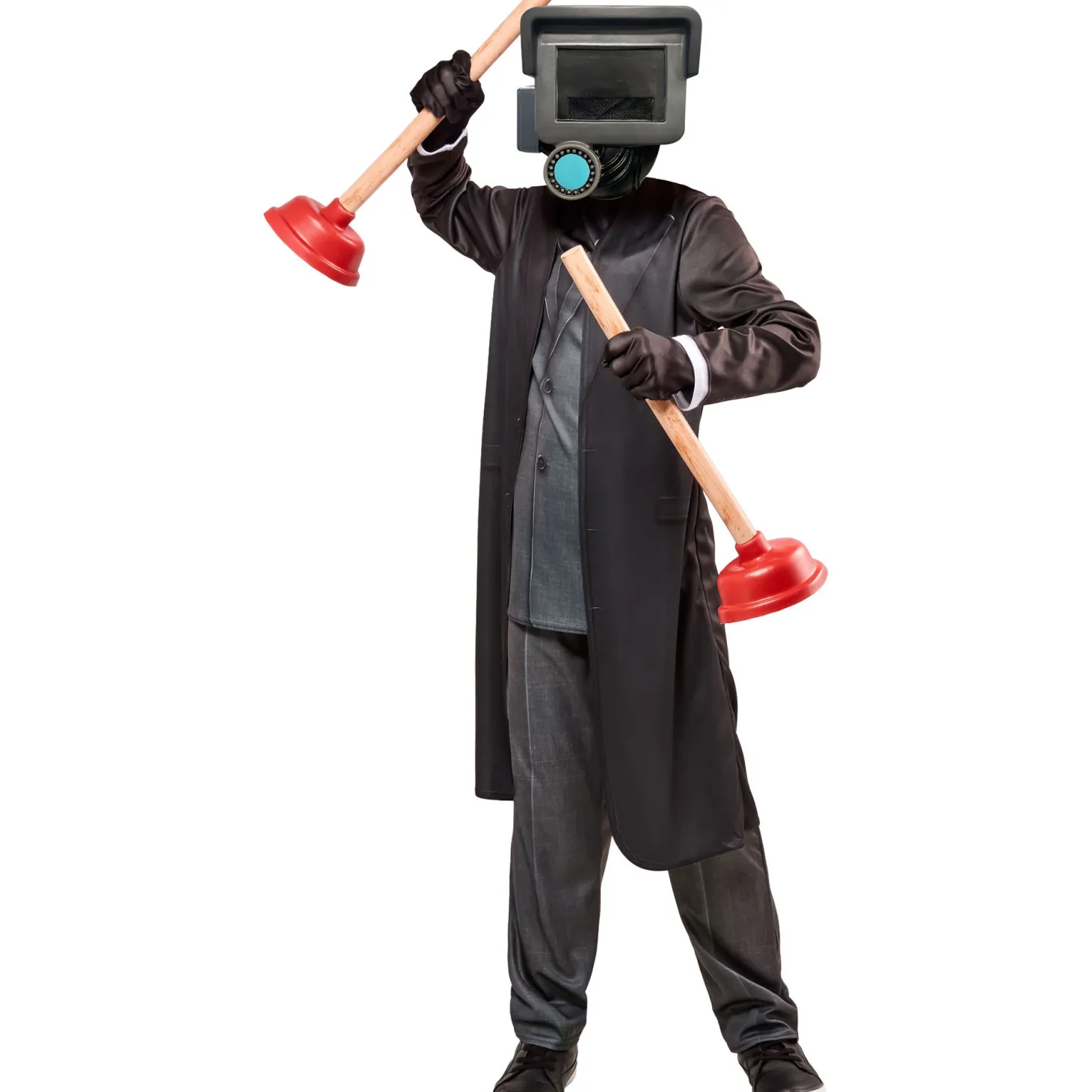 Skibidi Toilet Plunger Man Costume for Boys