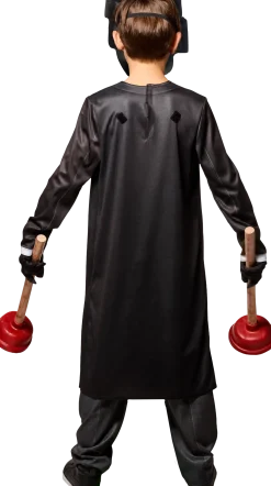 Skibidi Toilet Plunger Man Costume for Boys