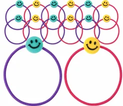 Smiley Party Favor Kit, 60pc for 12 Guests