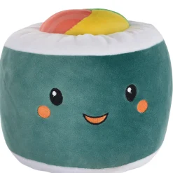 Smiley Sushi Plush, 8in x 7.6in