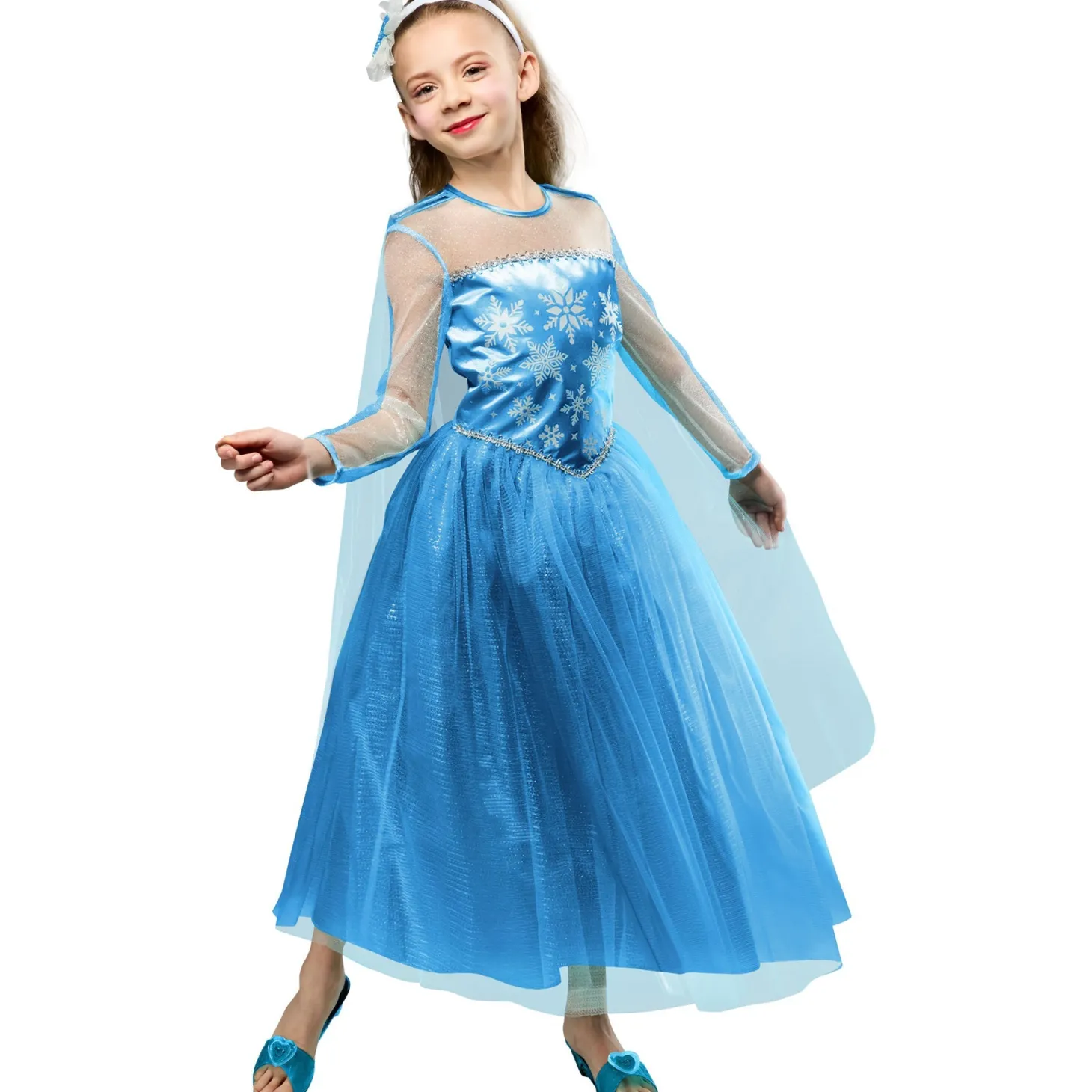 Snow Princess Costume Dress for Girls