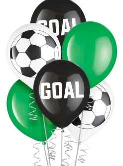 Soccer Latex Balloons, 12in, 6ct