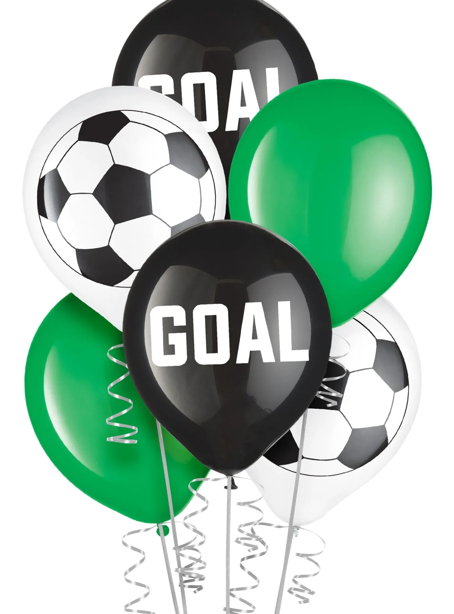 Soccer Latex Balloons, 12in, 6ct