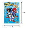 Sonic the Hedgehog Birthday Paper & Cardstock Photo Booth Kit, 4.6ft x 6.7ft
