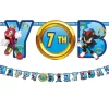 Sonic the Hedgehog Cardstock Birthday Banner Kit, 10.5ft