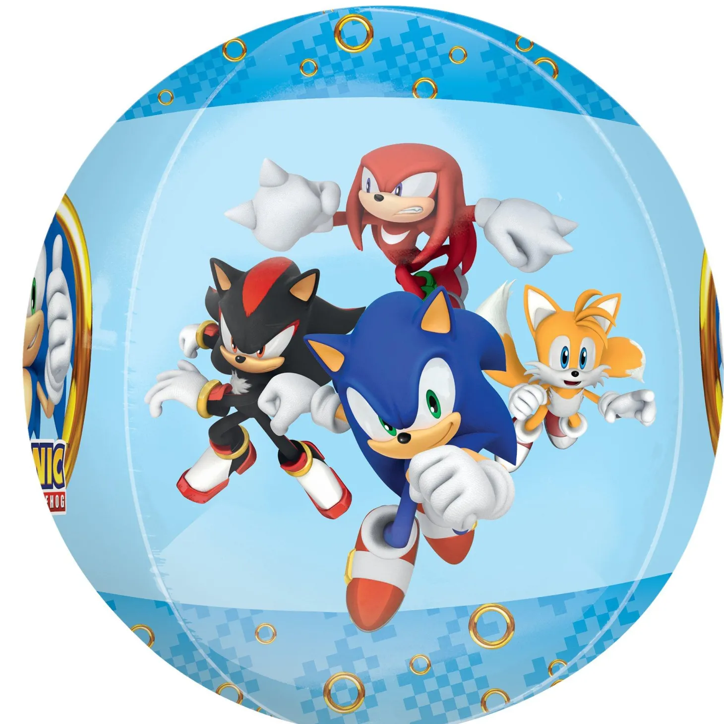 Sonic the Hedgehog 2 Plastic Balloon, 15in x 16in - Orbz