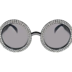 70s Oversized Crystal Sunglasses
