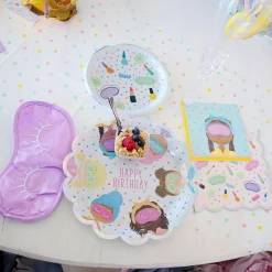 Spa Party Paper Dessert Plates, 7in, 8ct