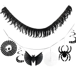 Spellbound Halloween Honeycomb & Tissue Banner Set, 8.5ft, 2pc