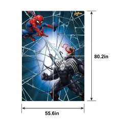 Spider-Man Webbed Wonder Scene Setter, 55.6in x 80.2in, 4pc