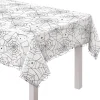 Spiderweb Night Clear Plastic Table Cover, 54in x 108in