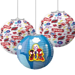Spidey & His Amazing Friends Paper Lanterns, 9.5in, 3ct