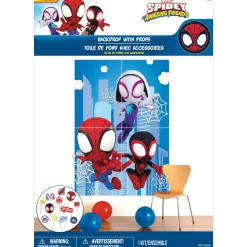 Spidey & His Amazing Friends Scene Setter with Photo Booth Props