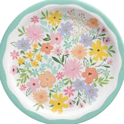 Springtime Bloom Paper Lunch Plate, 8ct