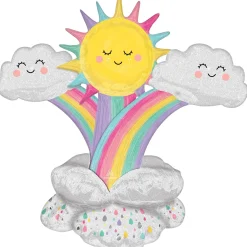 Stackerz™ Sun, Clouds & Rainbows Foil Balloon, 45in