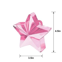 Star Balloon Weight, 6oz, Assorted Colors