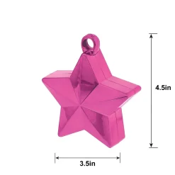 Star Balloon Weight, 6oz, Assorted Colors