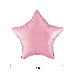 Star Foil Balloon, 19in, Assorted Colors