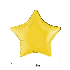 Star Foil Balloon, 19in, Assorted Colors