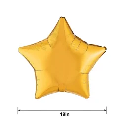 Star Foil Balloon, 19in, Assorted Colors