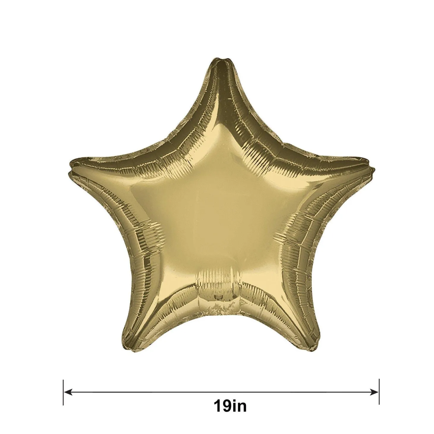 Star Foil Balloon, 19in, Assorted Colors