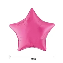 Star Foil Balloon, 19in, Assorted Colors