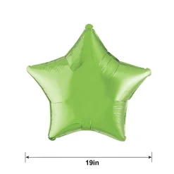 Star Foil Balloon, 19in, Assorted Colors