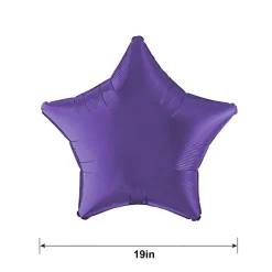 Star Foil Balloon, 19in, Assorted Colors