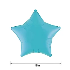 Star Foil Balloon, 19in, Assorted Colors