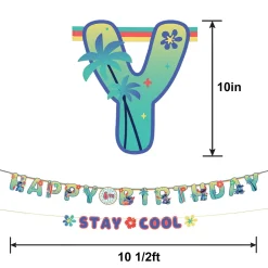 Stitch Aloha Add an Age Cardstock Birthday Banner Kit, 10.5ft - Disney Lilo & Stitch