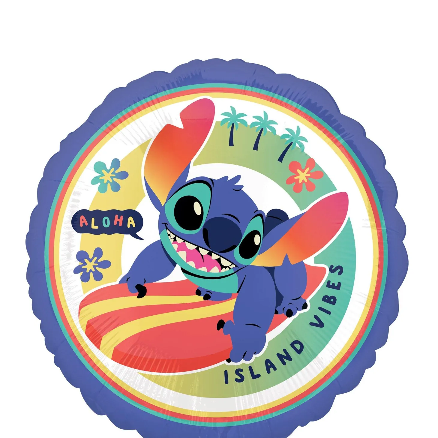 Stitch Aloha Foil Balloon, 18in