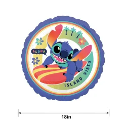 Stitch Aloha Foil Balloon, 18in