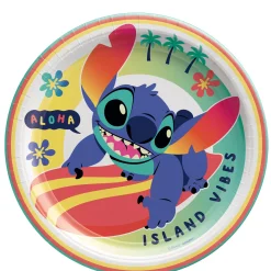 Stitch Aloha Lunch Plates, 9in, 8ct - Disney Lilo & Stitch