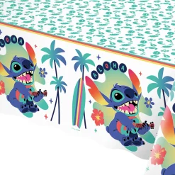Stitch Aloha Plastic Table Cover, 54in x 96in - Disney Lilo & Stitch